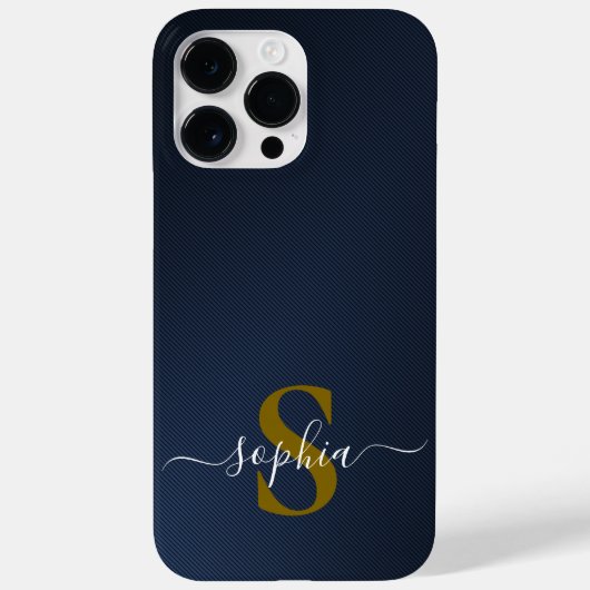 Moderne Minimalistische Typografie Name mit Monogr Case-Mate iPhone Hülle (Rückseite)