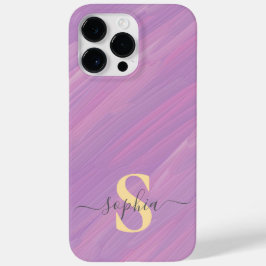 Moderne Minimalistische Typografie Name mit Monogr Case-Mate iPhone 14 Pro Max Hülle