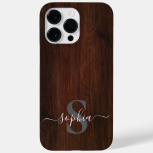 Moderne Minimalistische Typografie Name mit Monogr Case-Mate iPhone 14 Pro Max Hülle