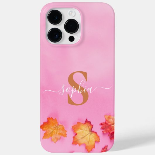 Moderne Minimalistische Typografie Name mit Monogr Case-Mate iPhone Hülle (Rückseite)