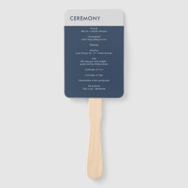 Moderne Minimalistische Typografie Navy Blue Gray Fächer