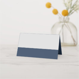 Moderne Minimalistische Typografie Navy Blue Gray Platzkarte