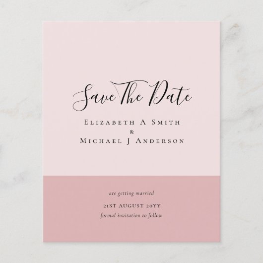 Moderne Minimalistische Typografie rettet die Date Flyer (Vorne)