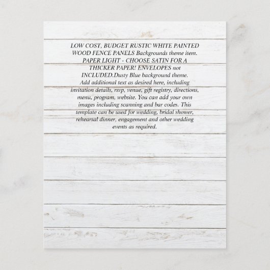 Moderne Minimalistische Typografie rettet die Date Flyer (Hinten)