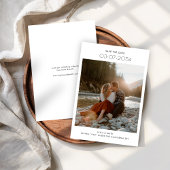 Moderne Minimalistische Typografie Rustikale Hochz Save The Date