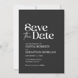 Moderne Minimalistische Typografie Save The Date