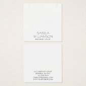 Moderne Minimalistische Typografie-Schmuckkarte (Vorne & Hinten)