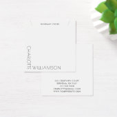 Moderne Minimalistische Typografie-Schmuckkarte (Schreibtisch)