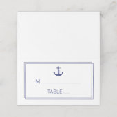 Moderne Minimalistische Typografie verblasste Foto Platzkarte (Außenseite Aufgefaltet)