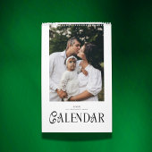 Moderne minimalistische typografische benutzerdefi kalender