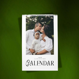 Moderne minimalistische typografische benutzerdefi kalender