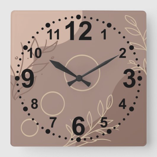 Moderne Minimalistische Uhr (Vorderseite)