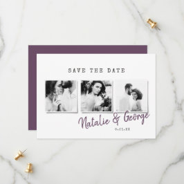 Moderne, minimalistische und stilvolle Hochzeit mi Save The Date