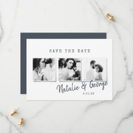Moderne, minimalistische und stilvolle Hochzeit mi Save The Date