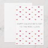 Moderne minimalistische Valentinstagskarte (Vorne/Hinten)