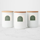 Moderne, minimalistische Verpackung Lebensmitteletikett (Flaschen)