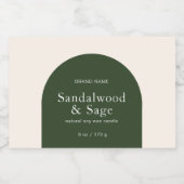 Moderne, minimalistische Verpackung Lebensmitteletikett (Einzelnes Label)