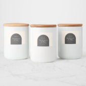 Moderne, minimalistische Verpackung Lebensmitteletikett (Flaschen)