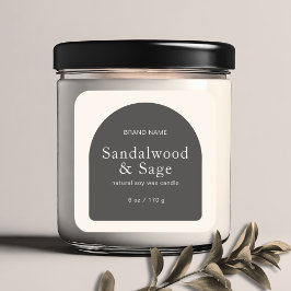 Moderne, minimalistische Verpackung Quadratischer Aufkleber