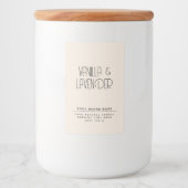 Moderne, minimalistische Verpackungen für Kosmetik Lebensmitteletikett (Vorderseite)