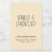 Moderne, minimalistische Verpackungen für Kosmetik Lebensmitteletikett (Einzelnes Label)