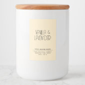 Moderne, minimalistische Verpackungen für Kosmetik Lebensmitteletikett (Vorderseite)