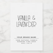 Moderne, minimalistische Verpackungen für Kosmetik Lebensmitteletikett (Einzelnes Label)