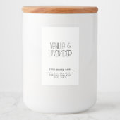 Moderne, minimalistische Verpackungen für Kosmetik Lebensmitteletikett (Vorderseite)