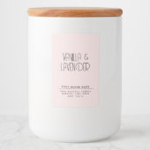 Moderne, minimalistische Verpackungen für Kosmetik Lebensmitteletikett (Vorderseite)