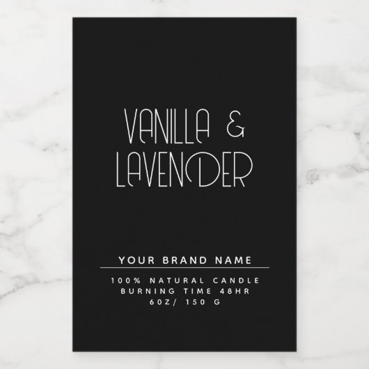 Moderne, minimalistische Verpackungen für Kosmetik Lebensmitteletikett (Einzelnes Label)