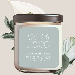 Moderne, minimalistische Verpackungen für Kosmetik Quadratischer Aufkleber