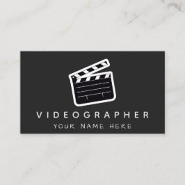 Moderne Minimalistische Videoproduktion Visitenkarte