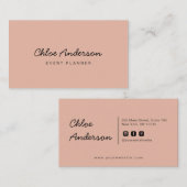 Moderne Minimalistische Visitenkarte (Vorne/Hinten)