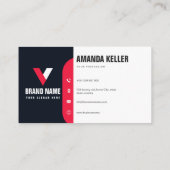 Moderne Minimalistische Visitenkarte (Rückseite)