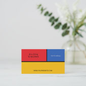 Moderne Minimalistische Visitenkarte (Stehend Vorderseite)