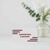 Moderne Minimalistische Visitenkarte (Stehend Vorderseite)