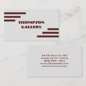 Moderne Minimalistische Visitenkarte (Vorne/Hinten)