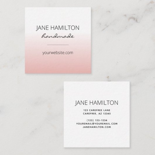 Moderne Minimalistische Visitenkarte (Vorne/Hinten)