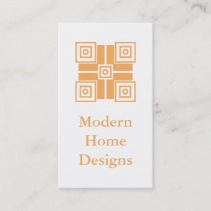 Moderne minimalistische Visitenkarte, Orange Visitenkarte