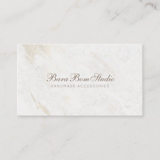 Moderne Minimalistische Visitenkarten aus Marmor Visitenkarte (Vorderseite)
