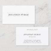 Moderne Minimalistische Vorlage Elegant Beruflich Visitenkarte (Vorne/Hinten)