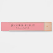 Moderne Minimalistische Vorlage Elegante Charisma  Türschild (Vorderseite )