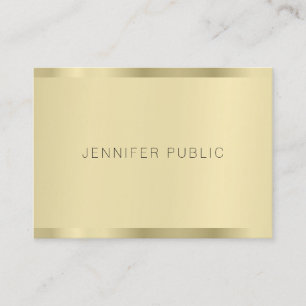 Moderne, Minimalistische Vorlage Gold Elegant Einf Visitenkarte