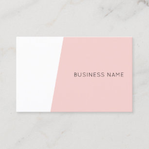 Moderne minimalistische Vorlage Trend-Blush-Pink Visitenkarte