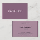 Moderne Minimalistische Vorlage Trendy Simple Visitenkarte (Vorne/Hinten)