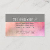 moderne, minimalistische Vorlagen für Visitenkarte (Rückseite)