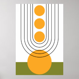 Moderne Minimalistische Wall Art, Earth Tone Poster