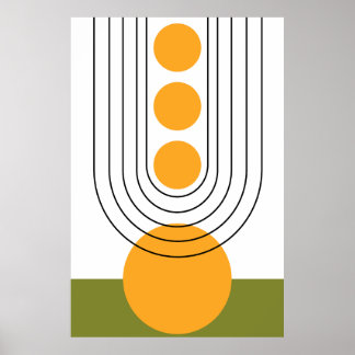 Moderne Minimalistische Wall Art, Earth Tone Poster