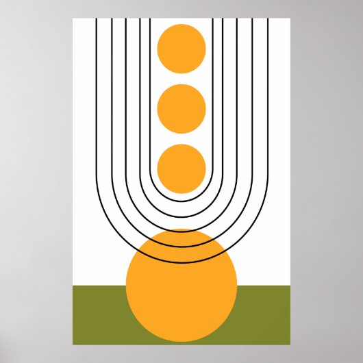 Moderne Minimalistische Wall Art, Earth Tone Poster (Vorne)
