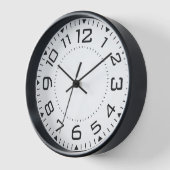 Moderne Minimalistische Wall-Clock ⏳ Sleek Black Uhr (Winkel)
